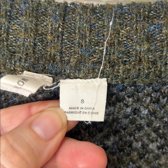 ANTHROPOLOGIE MOTH Camo Knit Open Front Cardigan Size Medium - Picture 6 of 15